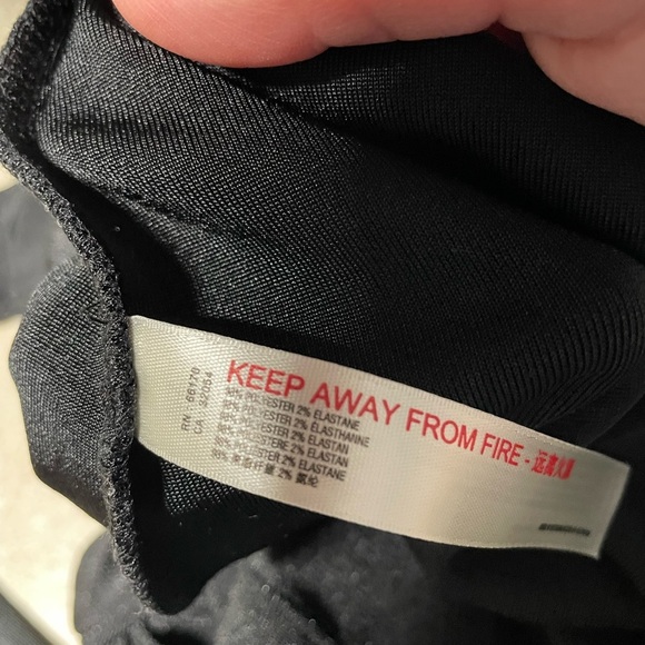 free people oh lucky you bodysuit black long sleeve drape neck womens size small - Picture 4 of 8